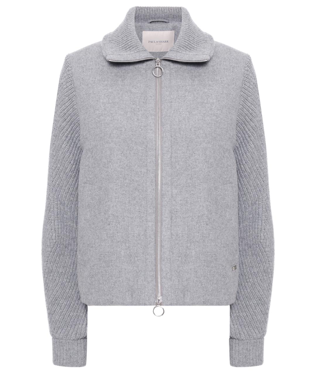 PAUL & SHARK Серая шерстяная куртка, фото 1