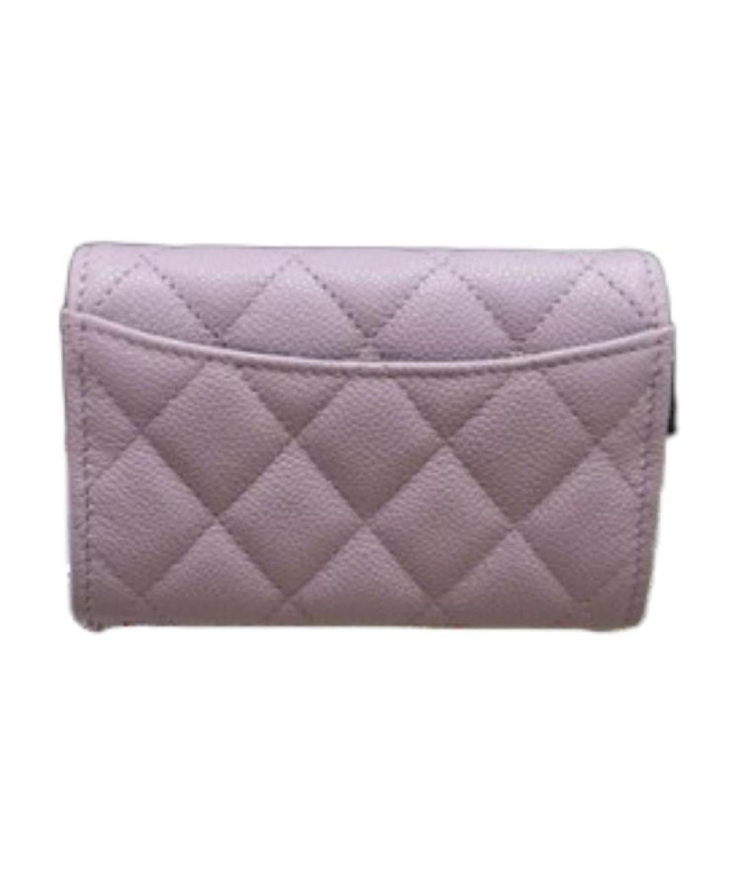 CHANEL Розовый кожаный кардхолдер, фото 2