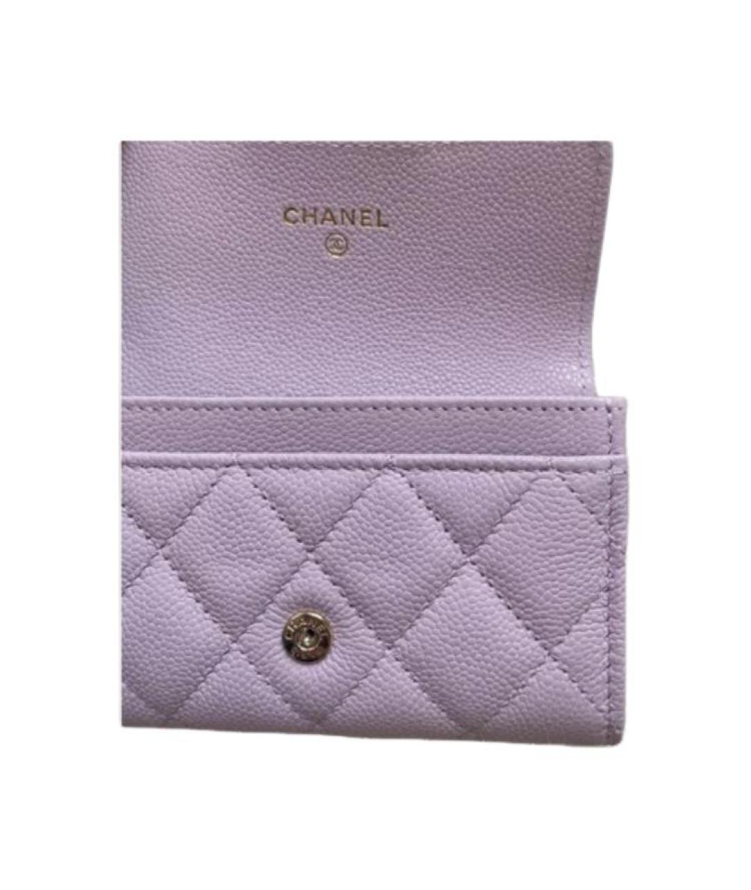 CHANEL Розовый кожаный кардхолдер, фото 4