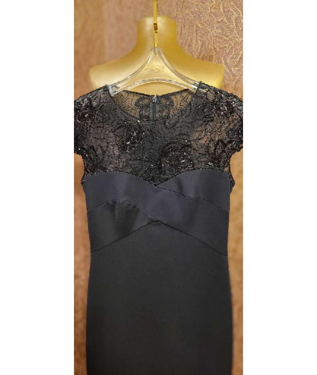 TADASHI SHOJI Черное полиэстеровое коктейльное платье, фото 4