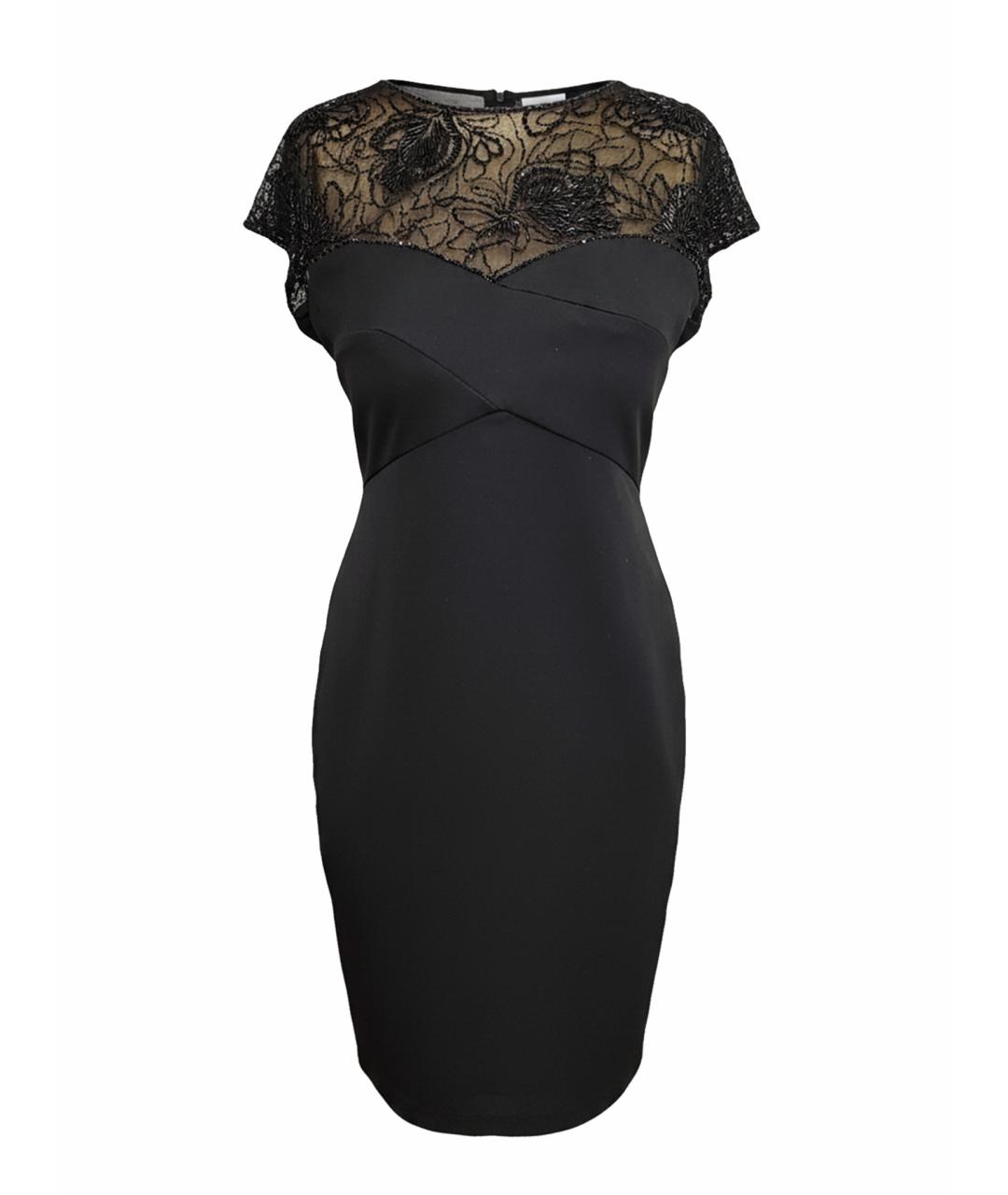 TADASHI SHOJI Черное полиэстеровое коктейльное платье, фото 1