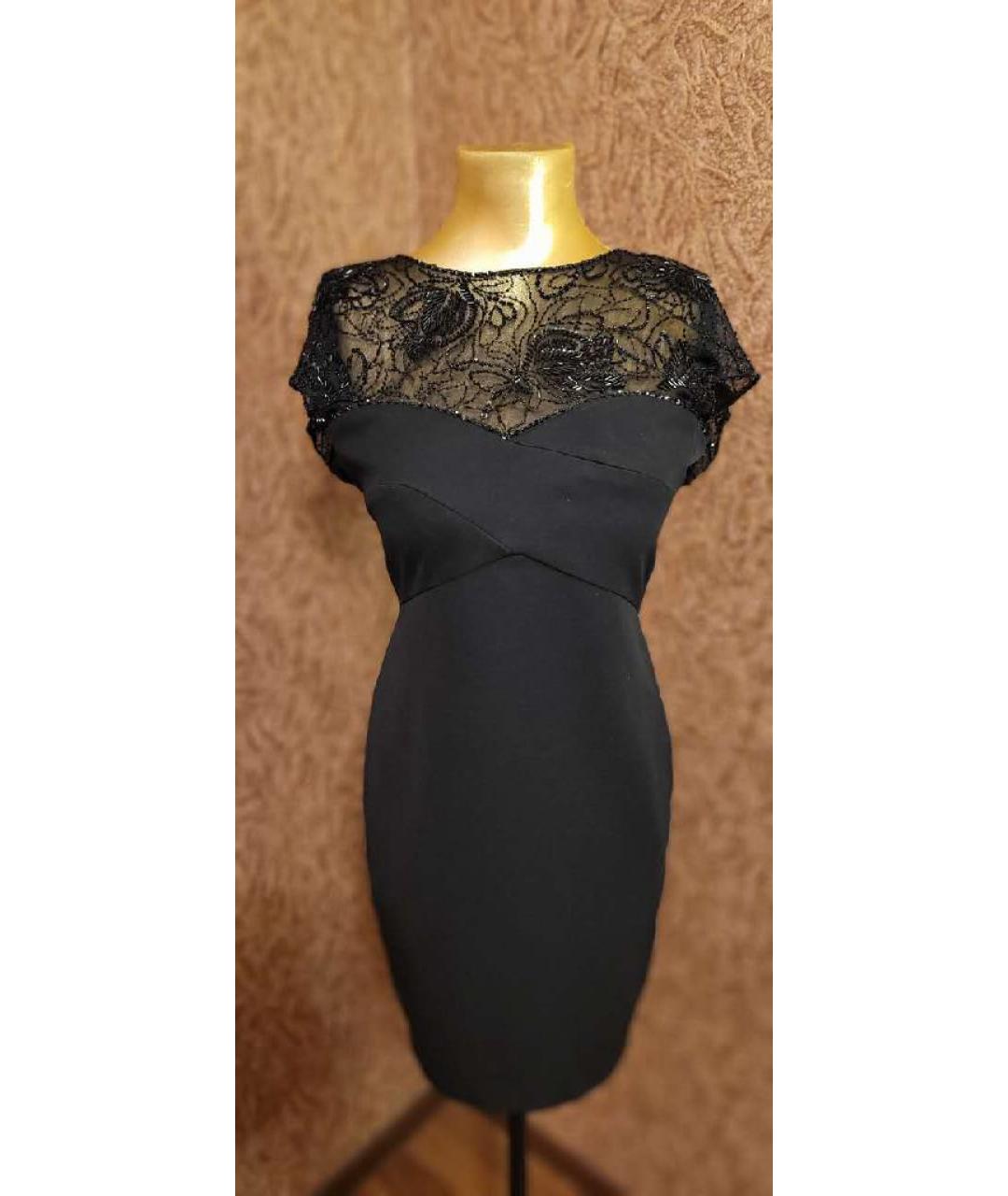 TADASHI SHOJI Черное полиэстеровое коктейльное платье, фото 5