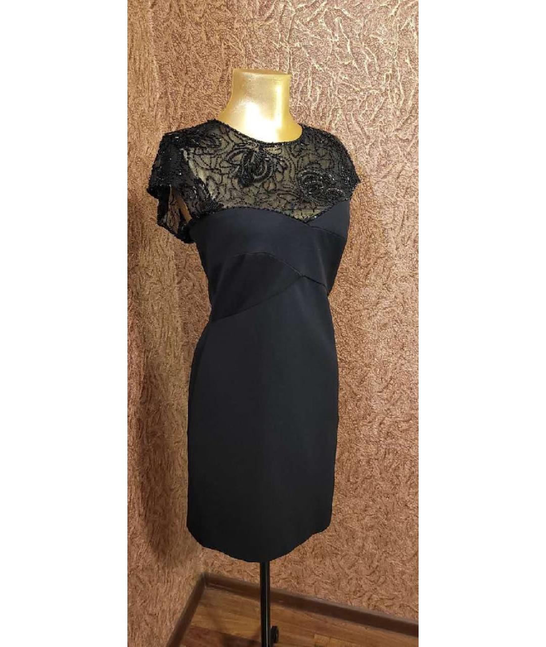 TADASHI SHOJI Черное полиэстеровое коктейльное платье, фото 2