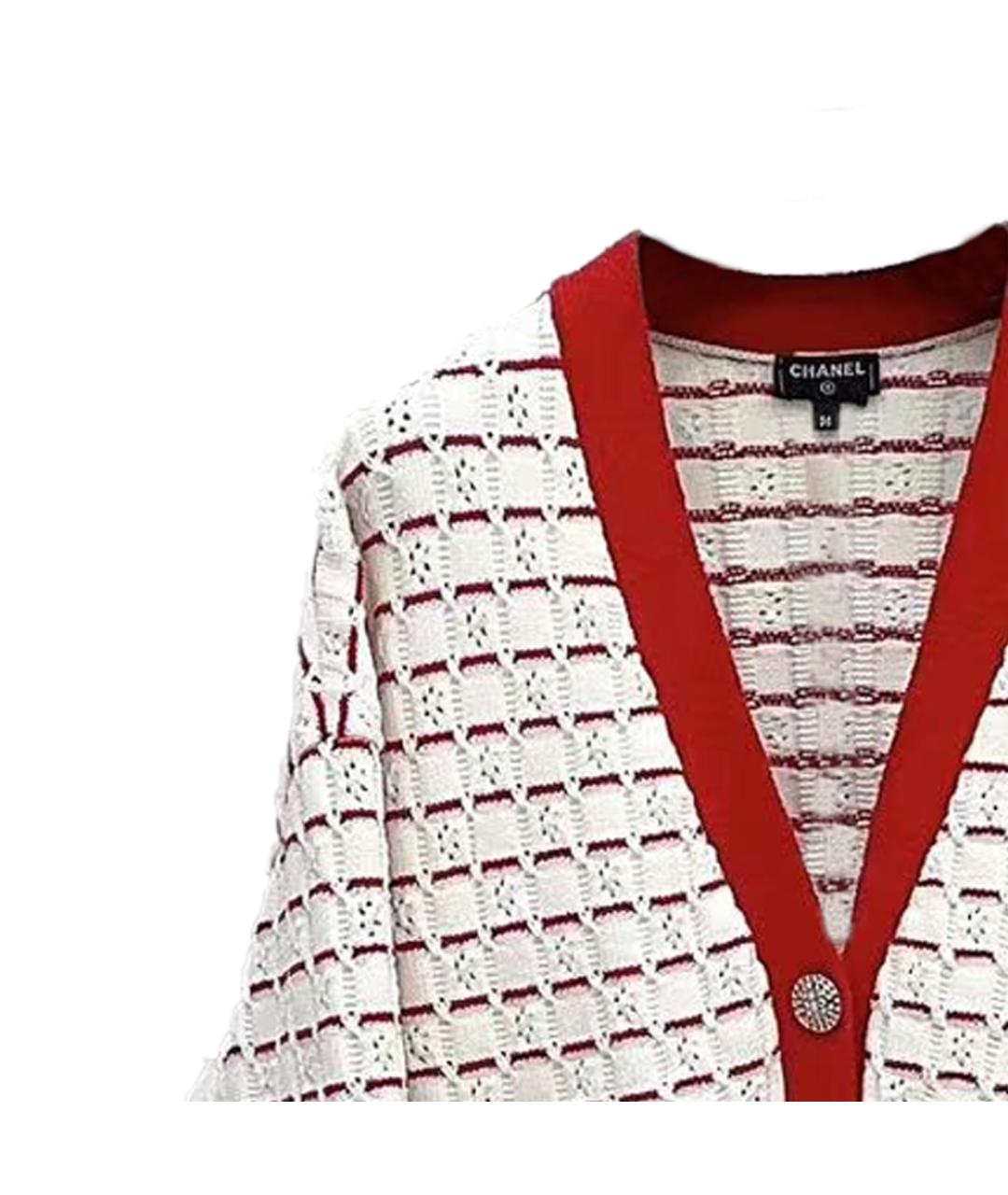 CHANEL Красный хлопковый кардиган, фото 7