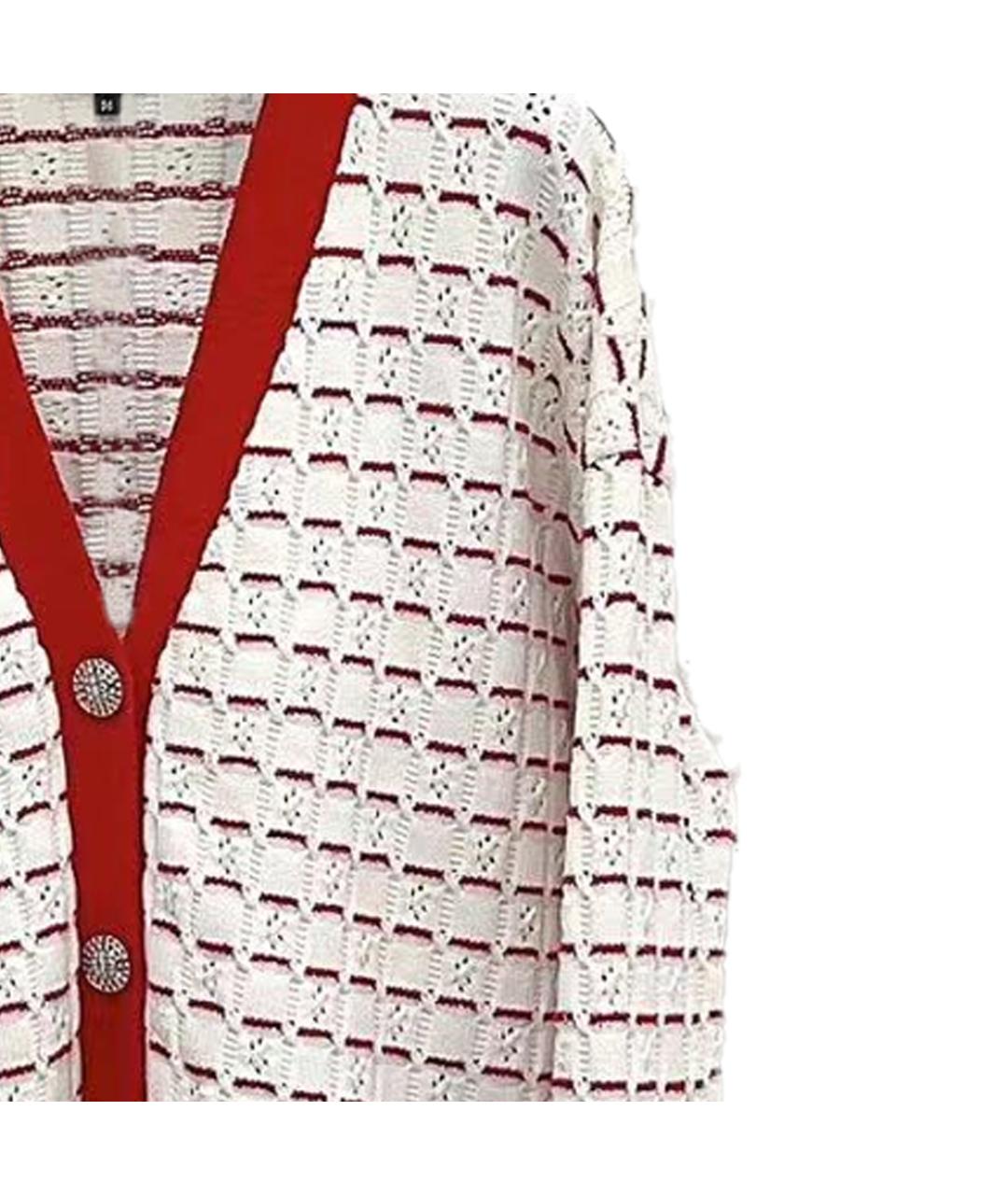 CHANEL Красный хлопковый кардиган, фото 5