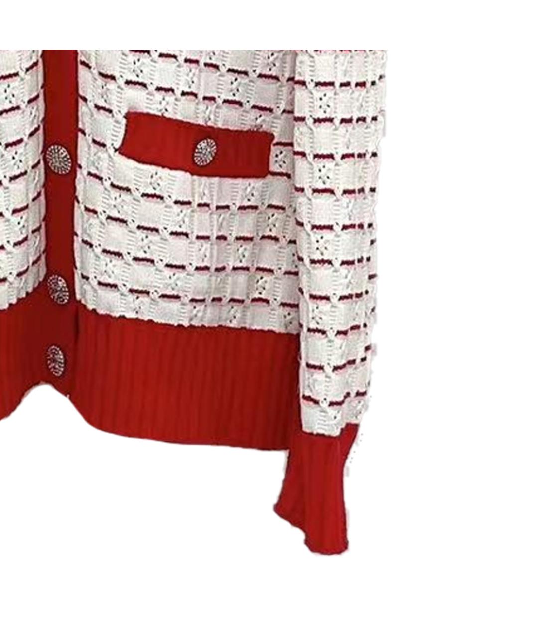 CHANEL Красный хлопковый кардиган, фото 4