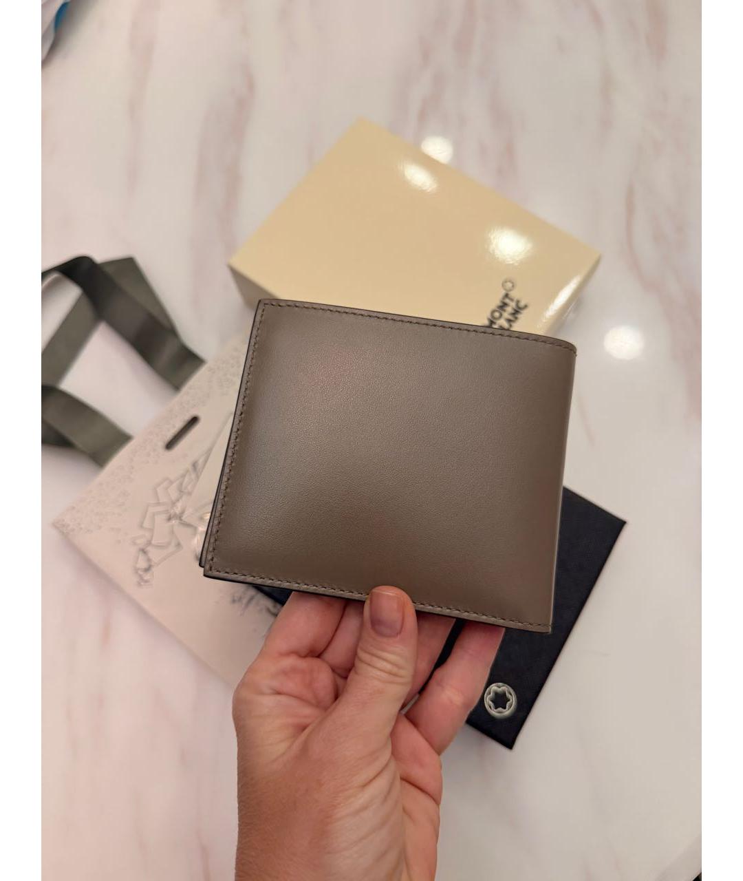 MONTBLANC Коричневый кожаный кошелек, фото 3