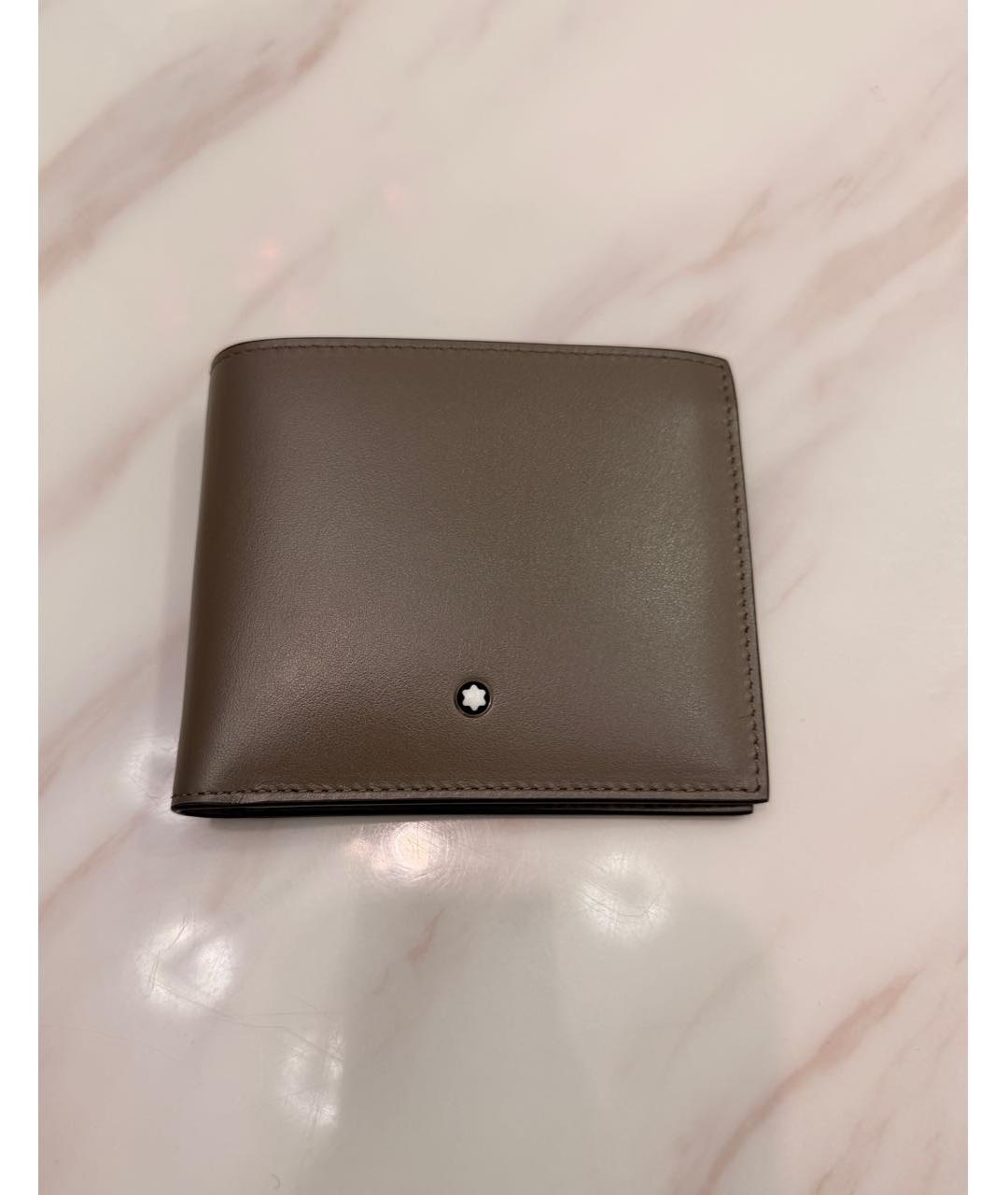 MONTBLANC Коричневый кожаный кошелек, фото 7