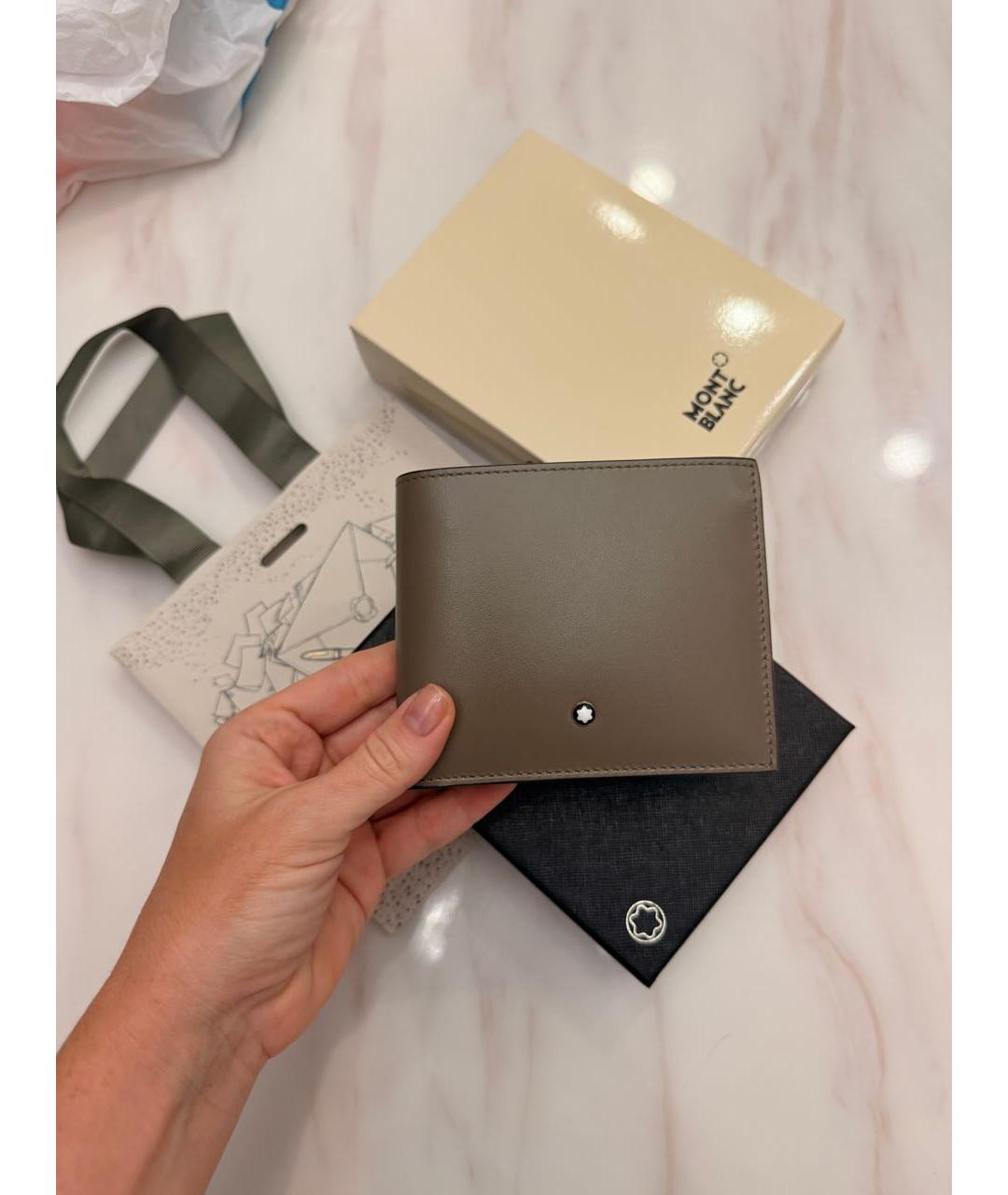 MONTBLANC Коричневый кожаный кошелек, фото 5