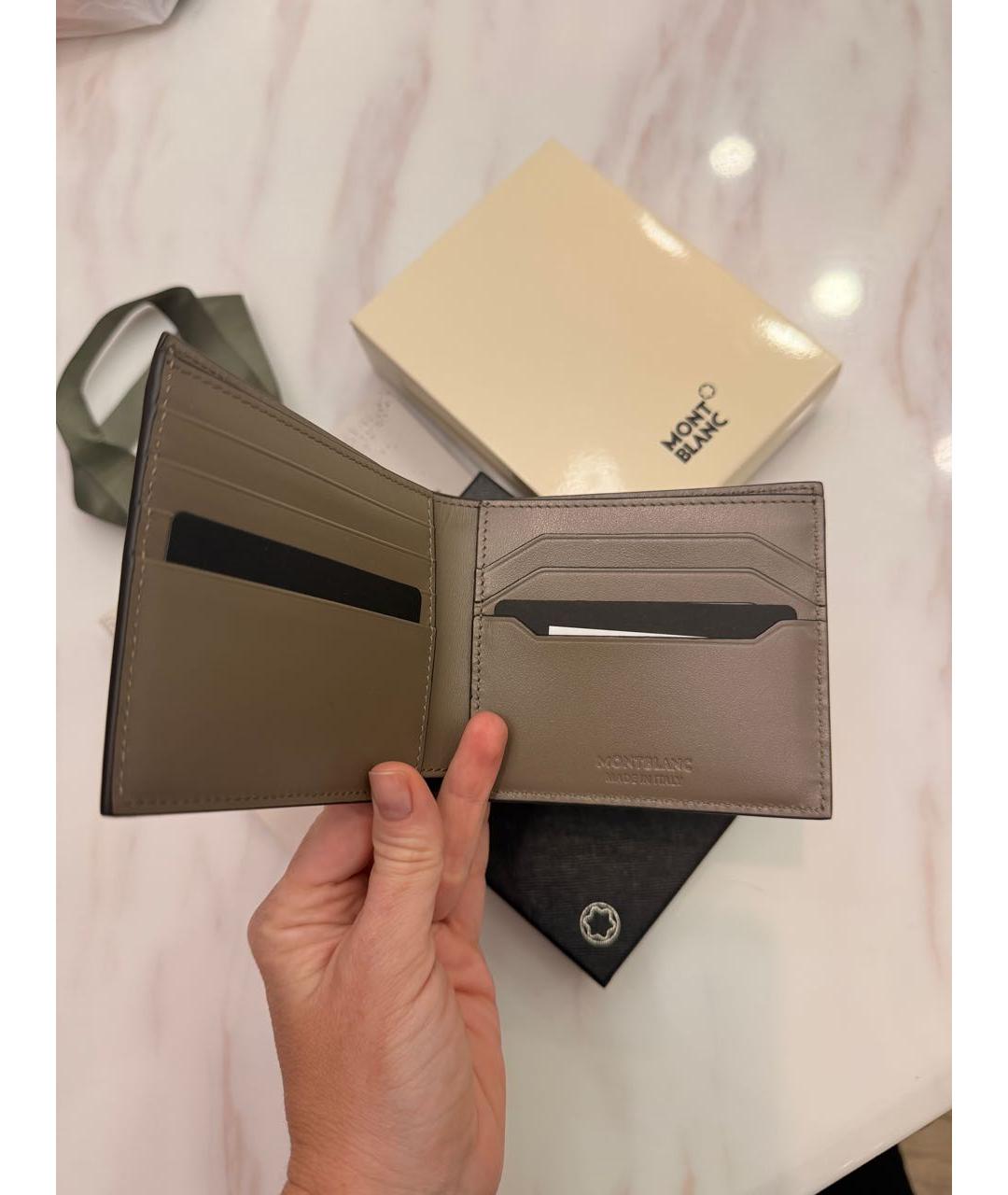 MONTBLANC Коричневый кожаный кошелек, фото 6