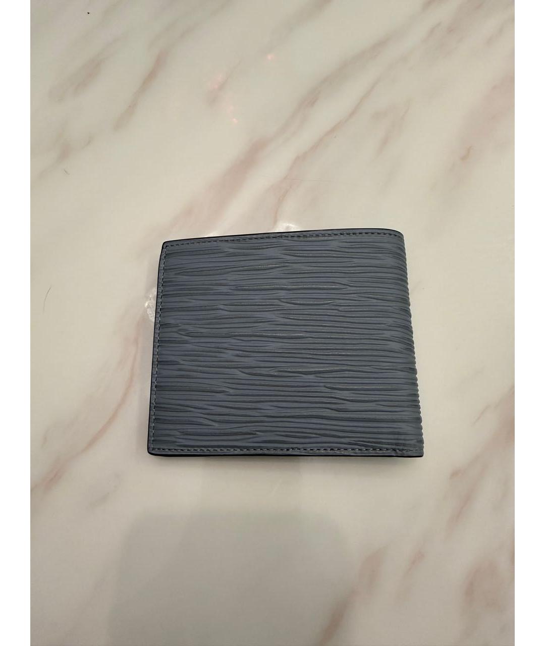 MONTBLANC Серый кожаный кошелек, фото 2