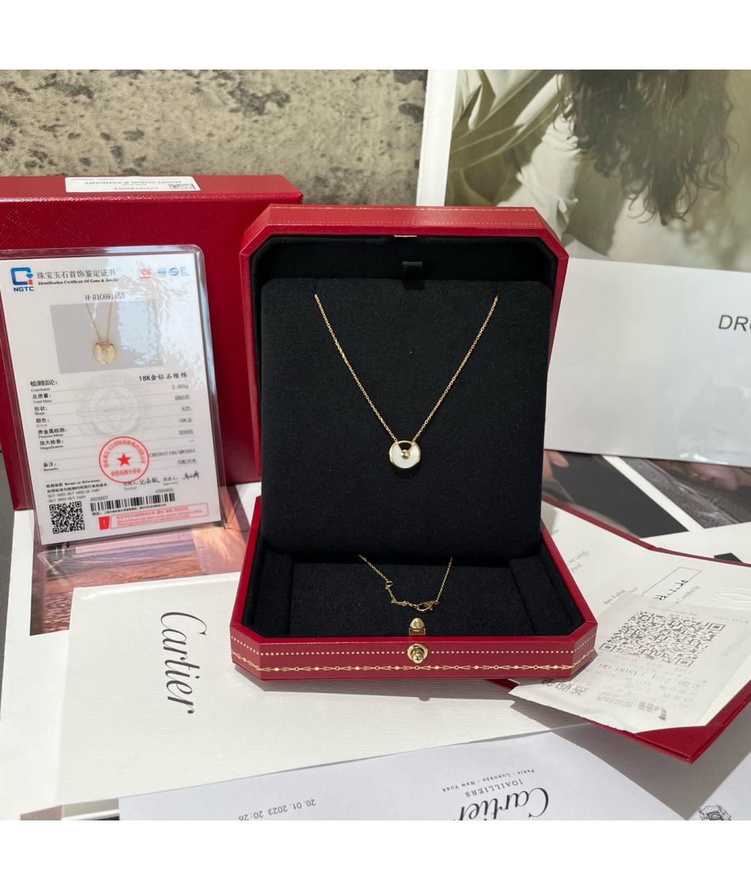 CARTIER Золотое колье из желтого золота, фото 5