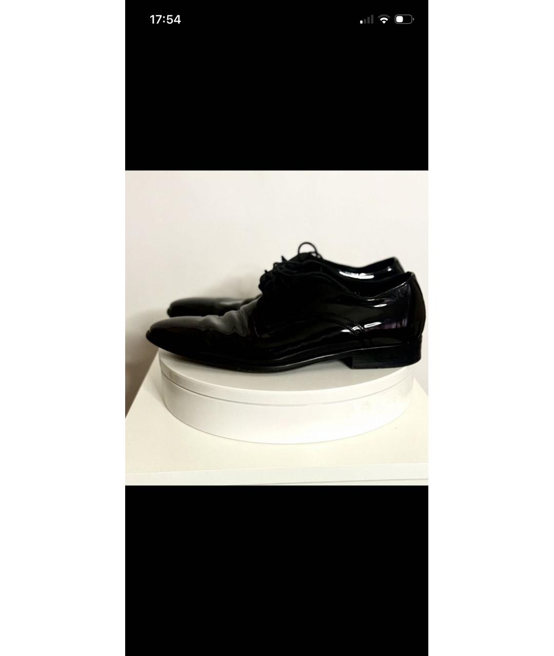 DOLCE&GABBANA Черные туфли из лакированной кожи, фото 6