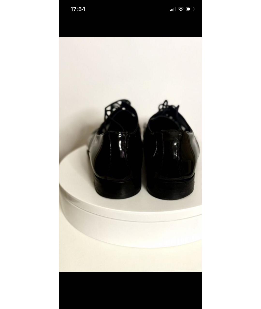 DOLCE&GABBANA Черные туфли из лакированной кожи, фото 4