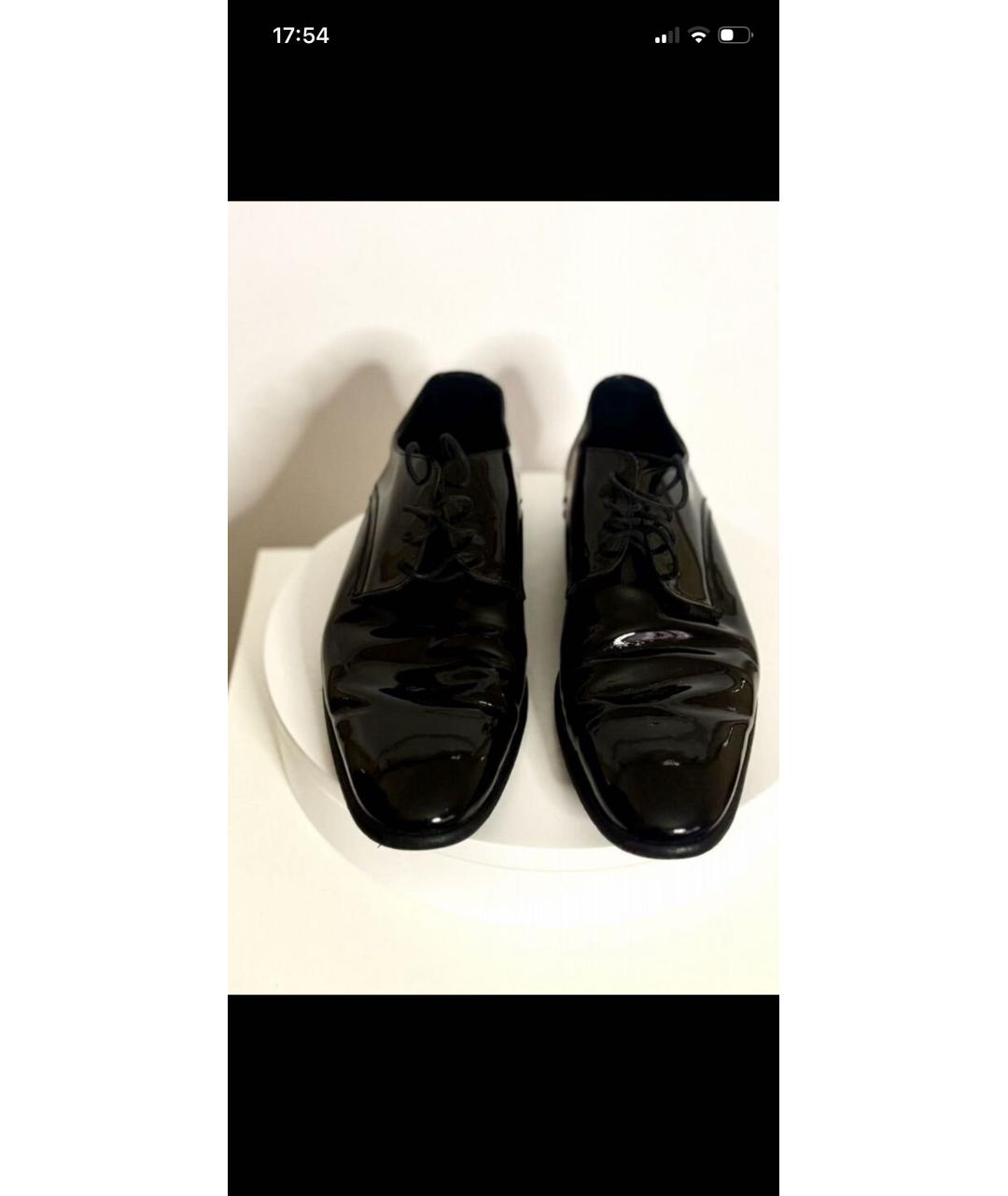 DOLCE&GABBANA Черные туфли из лакированной кожи, фото 2