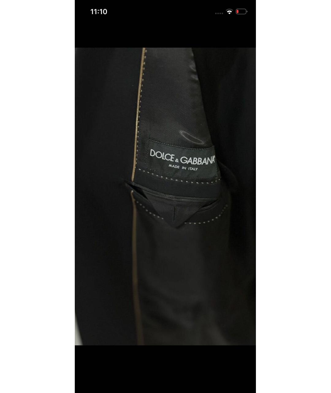 DOLCE&GABBANA Черный классический костюм, фото 3