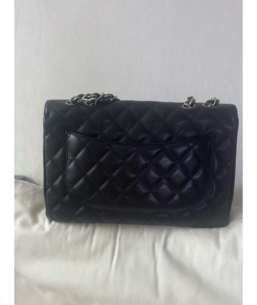 CHANEL Черная кожаная сумка через плечо, фото 2