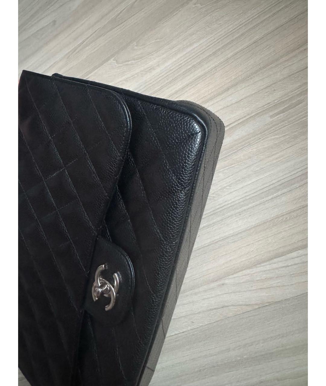 CHANEL Черная кожаная сумка через плечо, фото 5