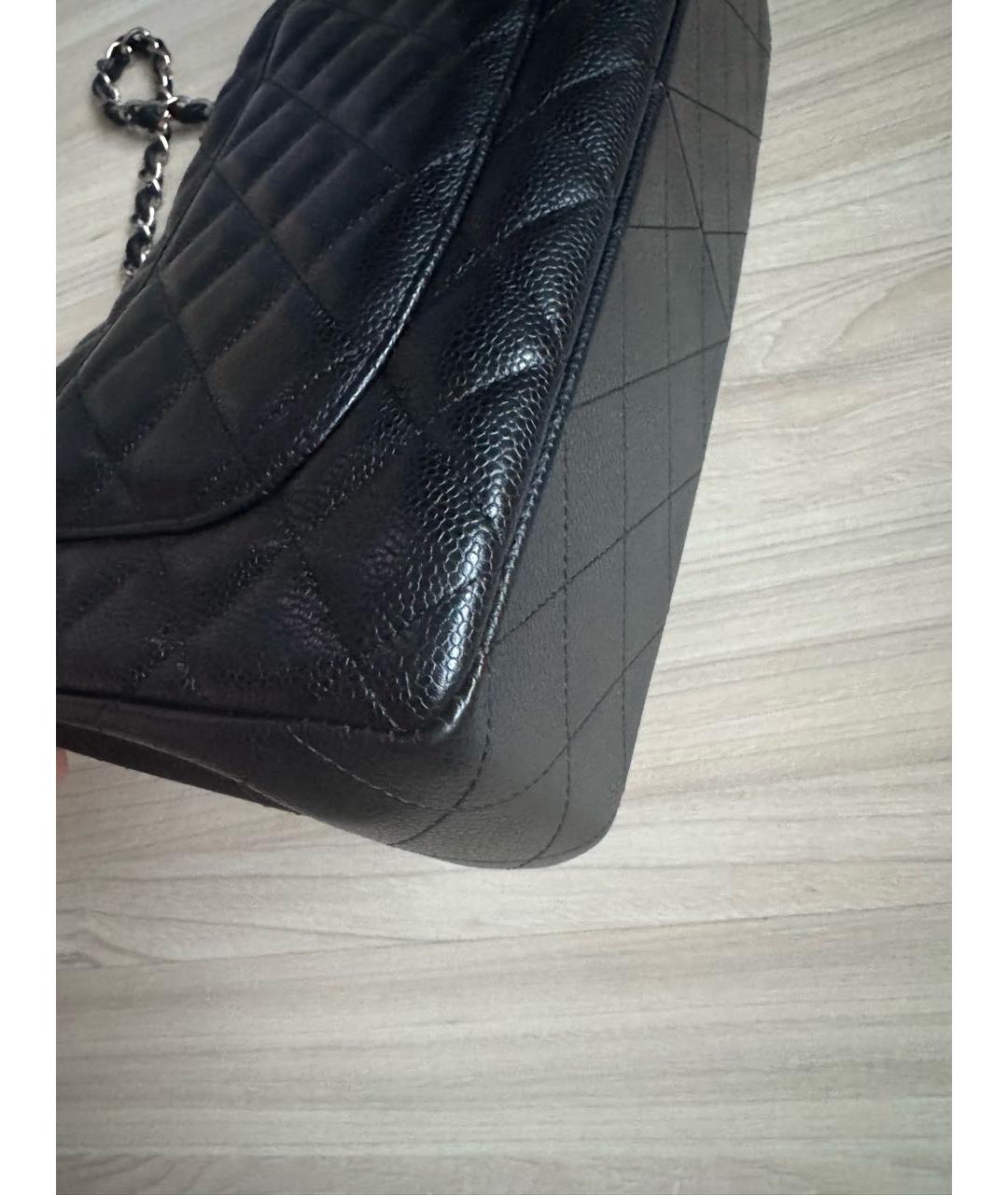 CHANEL Черная кожаная сумка через плечо, фото 3