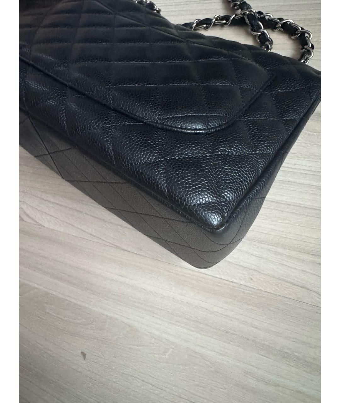 CHANEL Черная кожаная сумка через плечо, фото 4