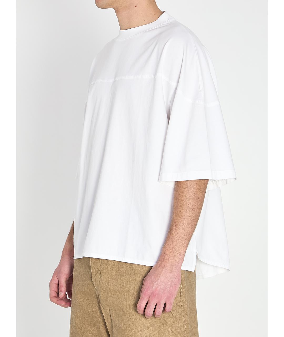 JACQUEMUS Белая хлопковая футболка, фото 2