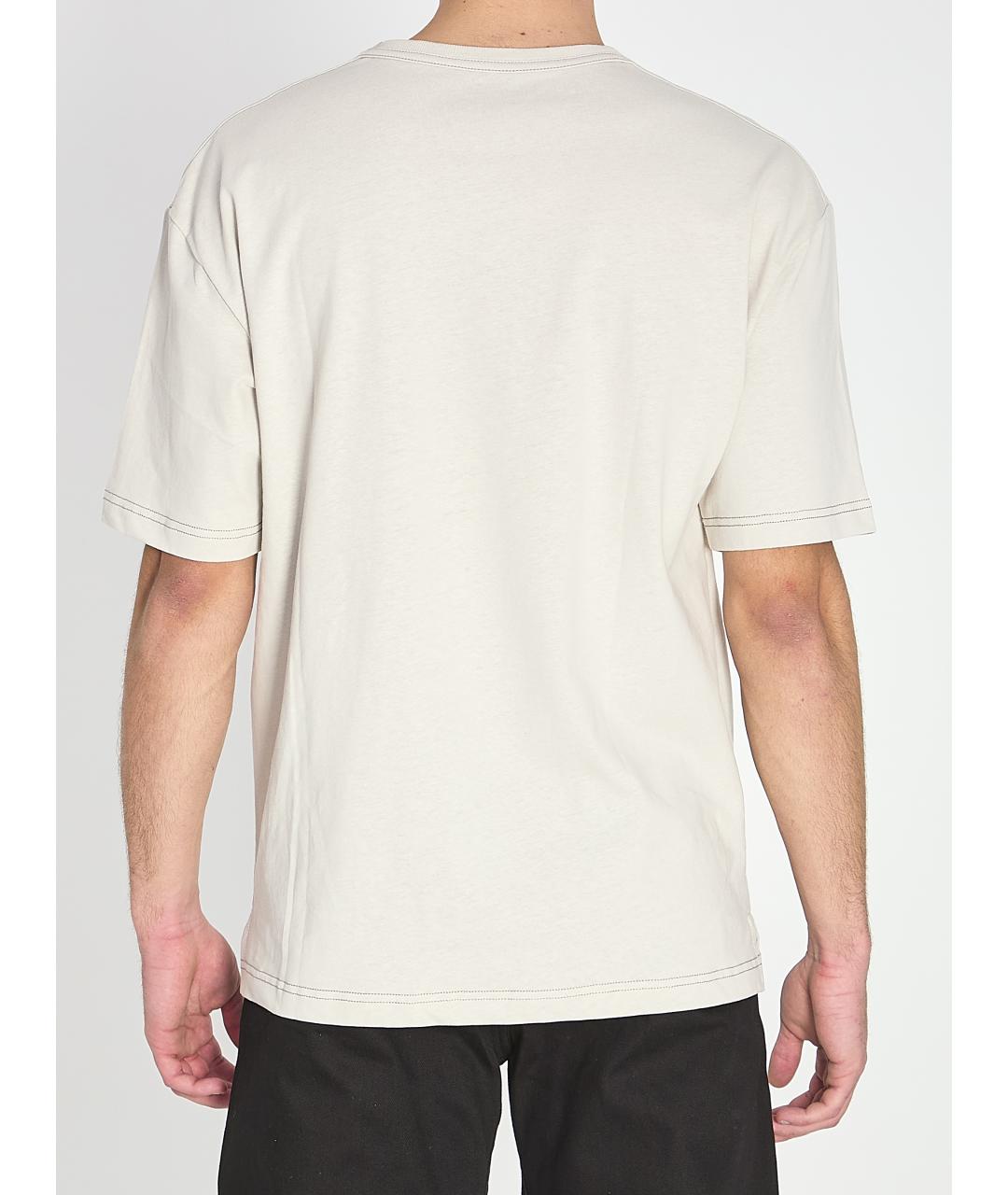 LEMAIRE Серая хлопковая футболка, фото 4