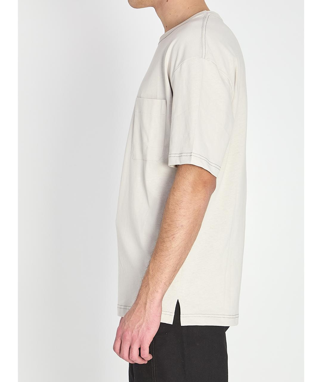 LEMAIRE Серая хлопковая футболка, фото 3