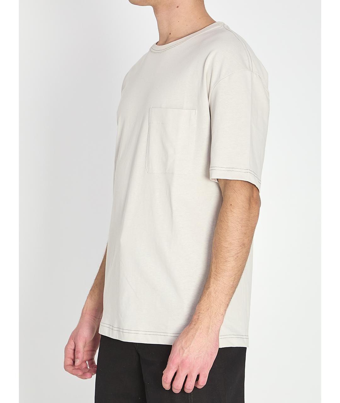 LEMAIRE Серая хлопковая футболка, фото 2