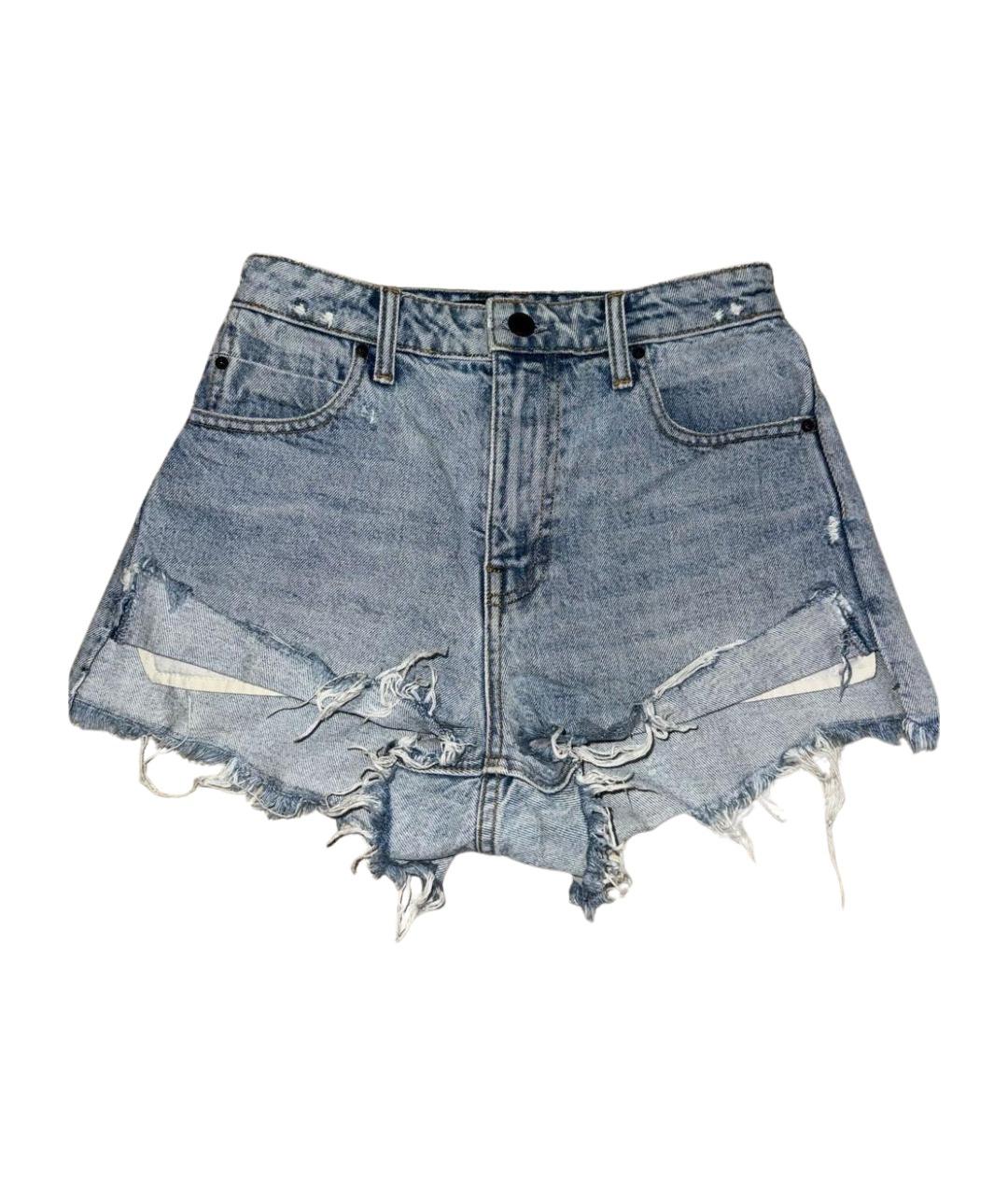 ALEXANDER WANG Голубые деним шорты, фото 1