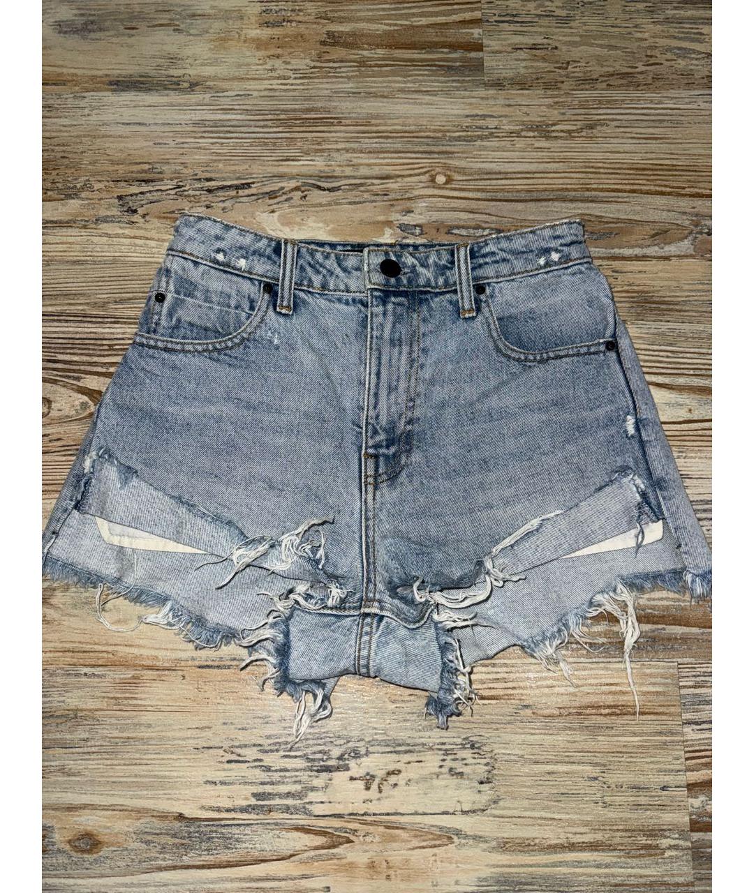 ALEXANDER WANG Голубые деним шорты, фото 5