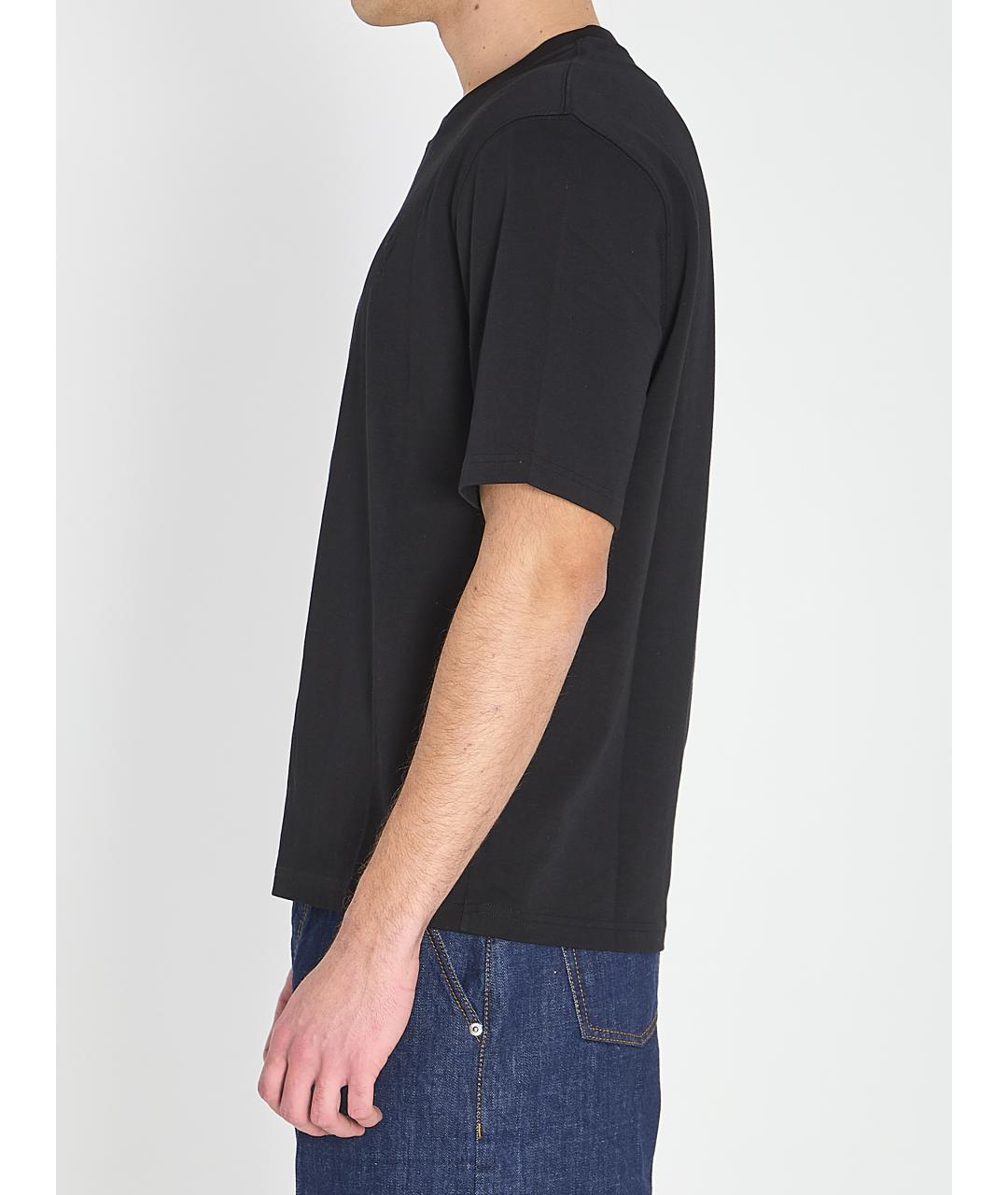 Ami Paris Черная хлопковая футболка, фото 4