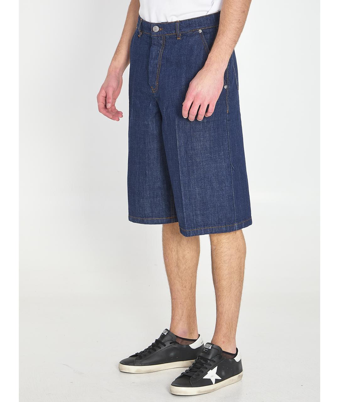 Ami Paris Синие хлопковые шорты, фото 3