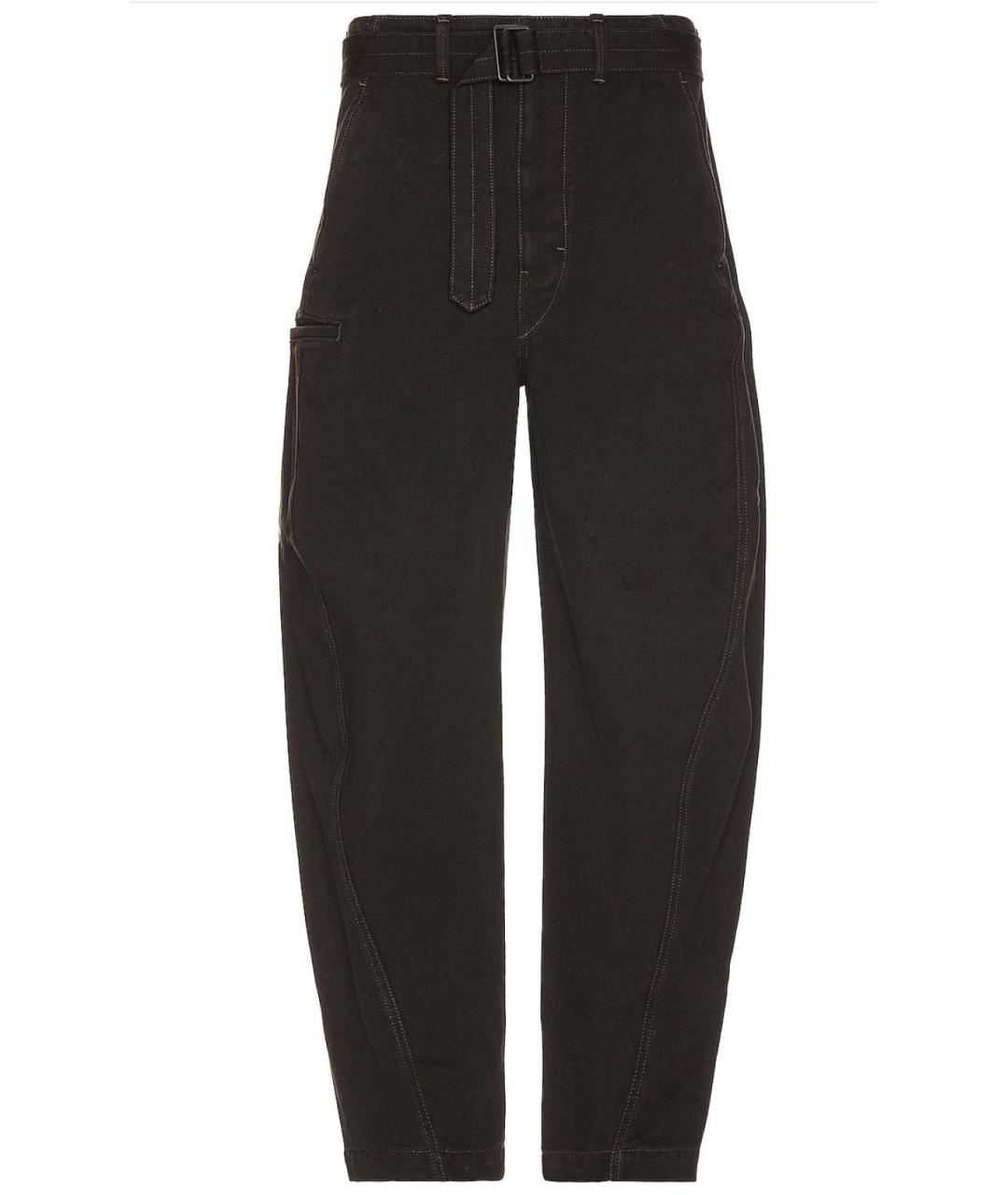 LEMAIRE Черные хлопковые прямые джинсы, фото 1