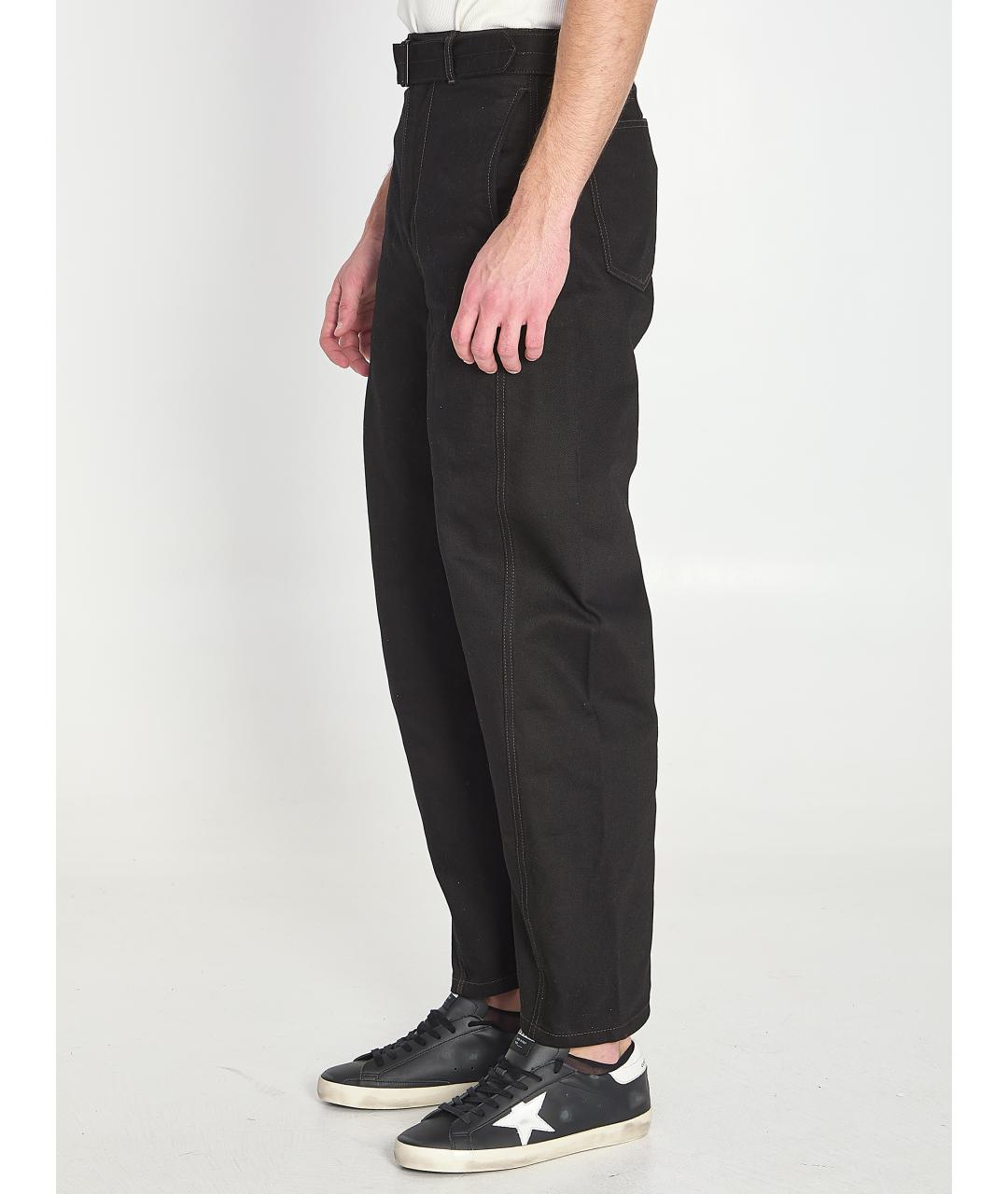 LEMAIRE Черные хлопковые прямые джинсы, фото 3