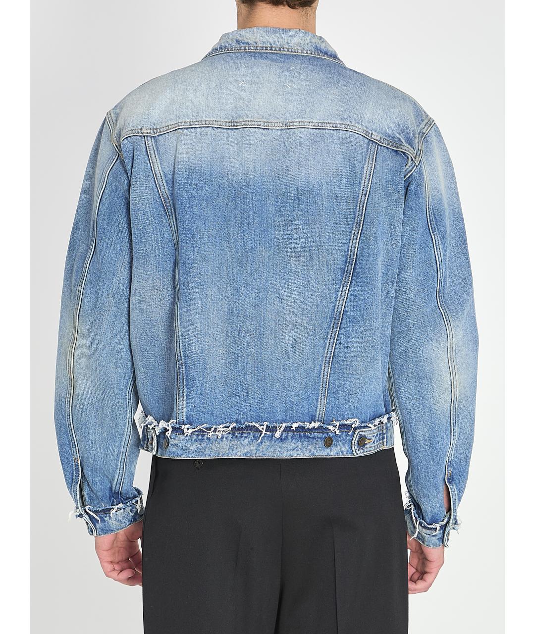 MAISON MARGIELA Голубая хлопковая куртка, фото 5