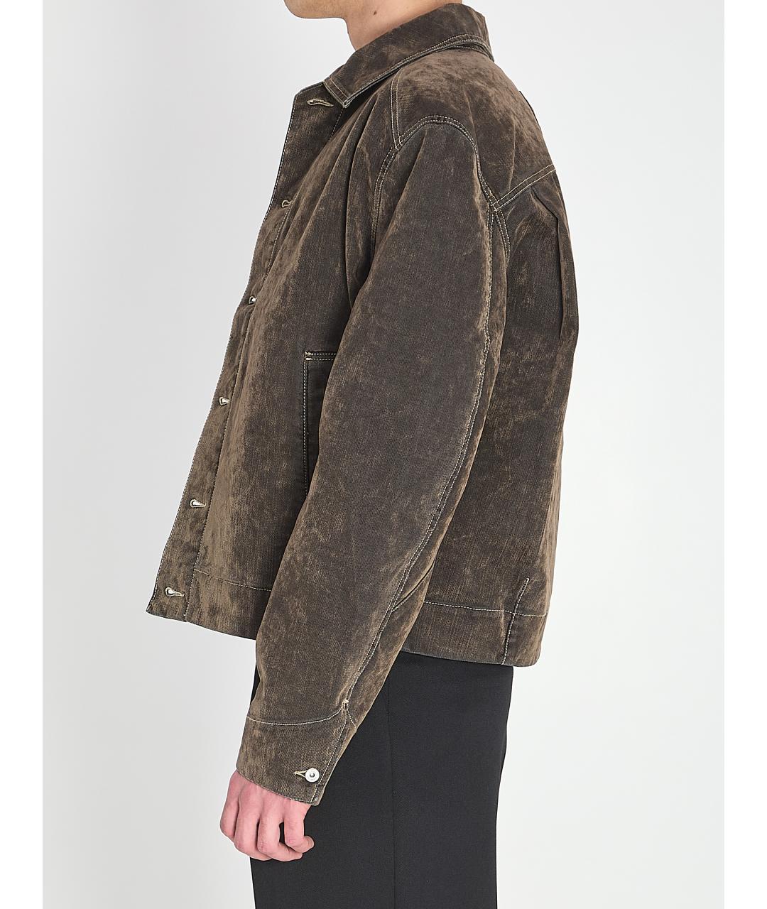 JACQUEMUS Зеленая хлопковая куртка, фото 4