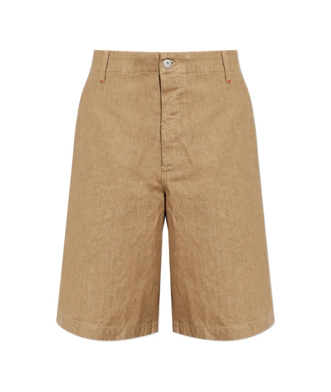 JACQUEMUS Бежевые хлопковые шорты, фото 1