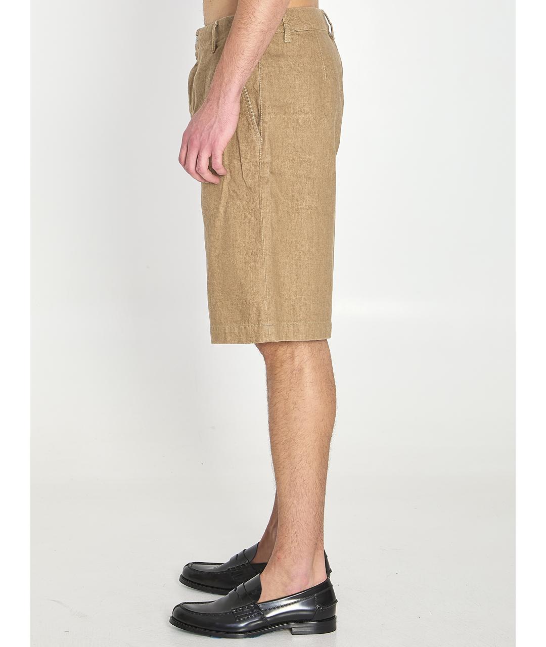 JACQUEMUS Бежевые хлопковые шорты, фото 4