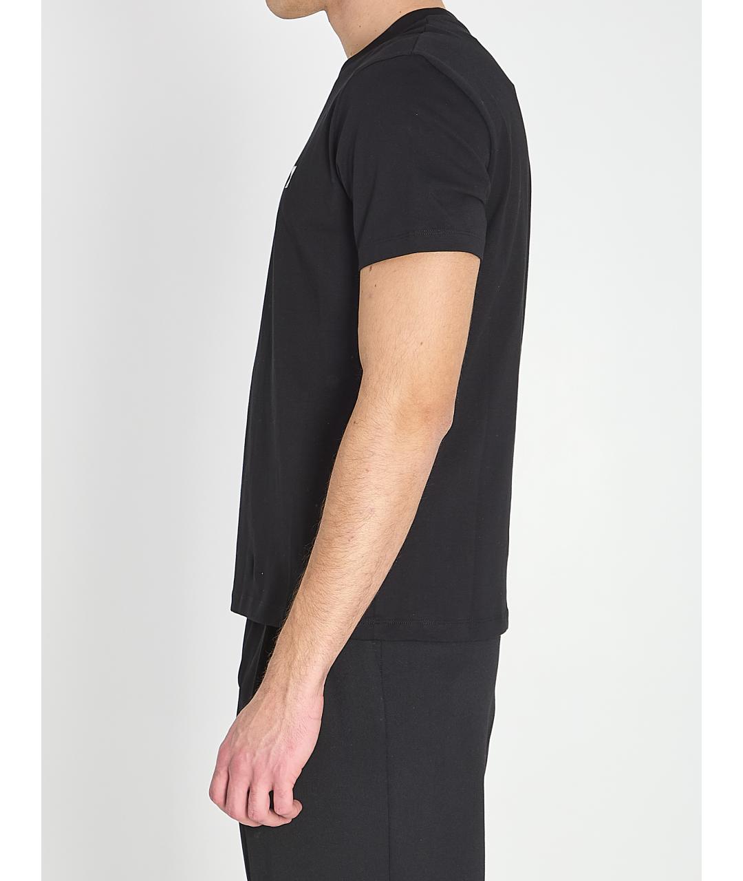 Ami Paris Черная хлопковая футболка, фото 4