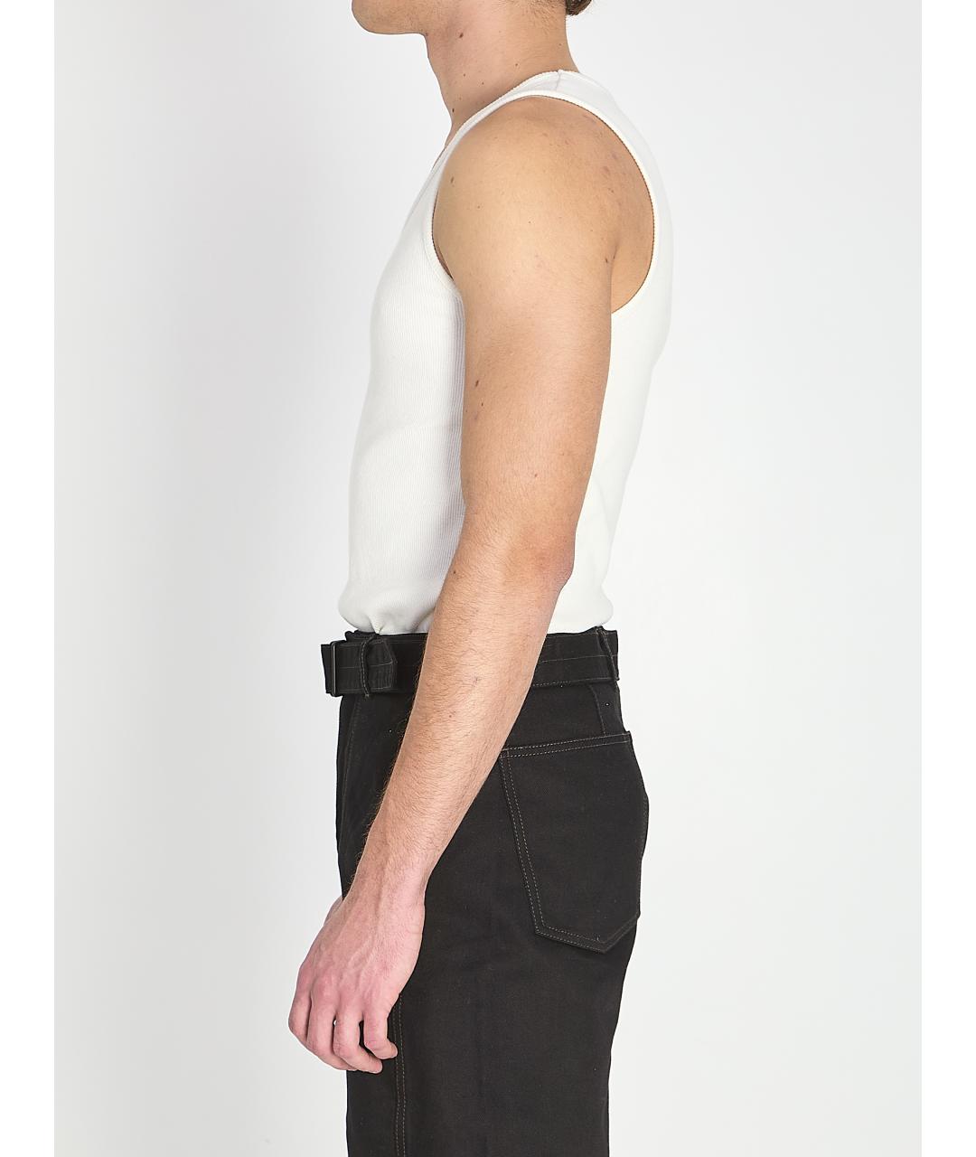 LEMAIRE Белая хлопковая майка, фото 4