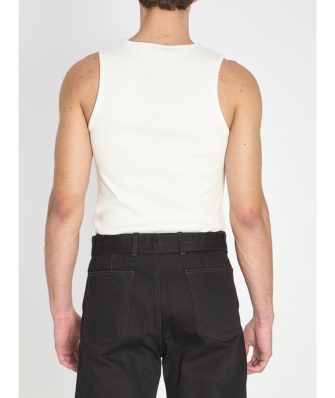 LEMAIRE Белая хлопковая майка, фото 5