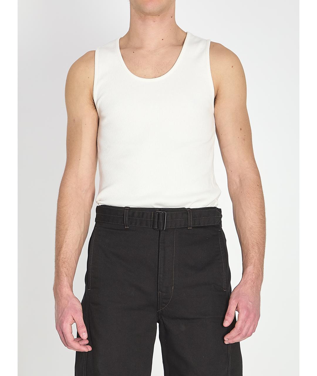 LEMAIRE Белая хлопковая майка, фото 2