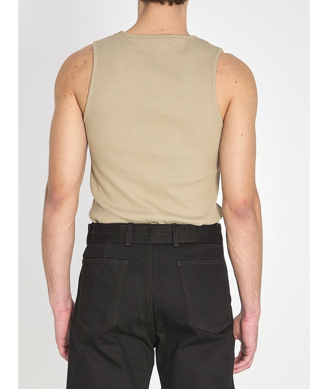 LEMAIRE Зеленая хлопковая майка, фото 5