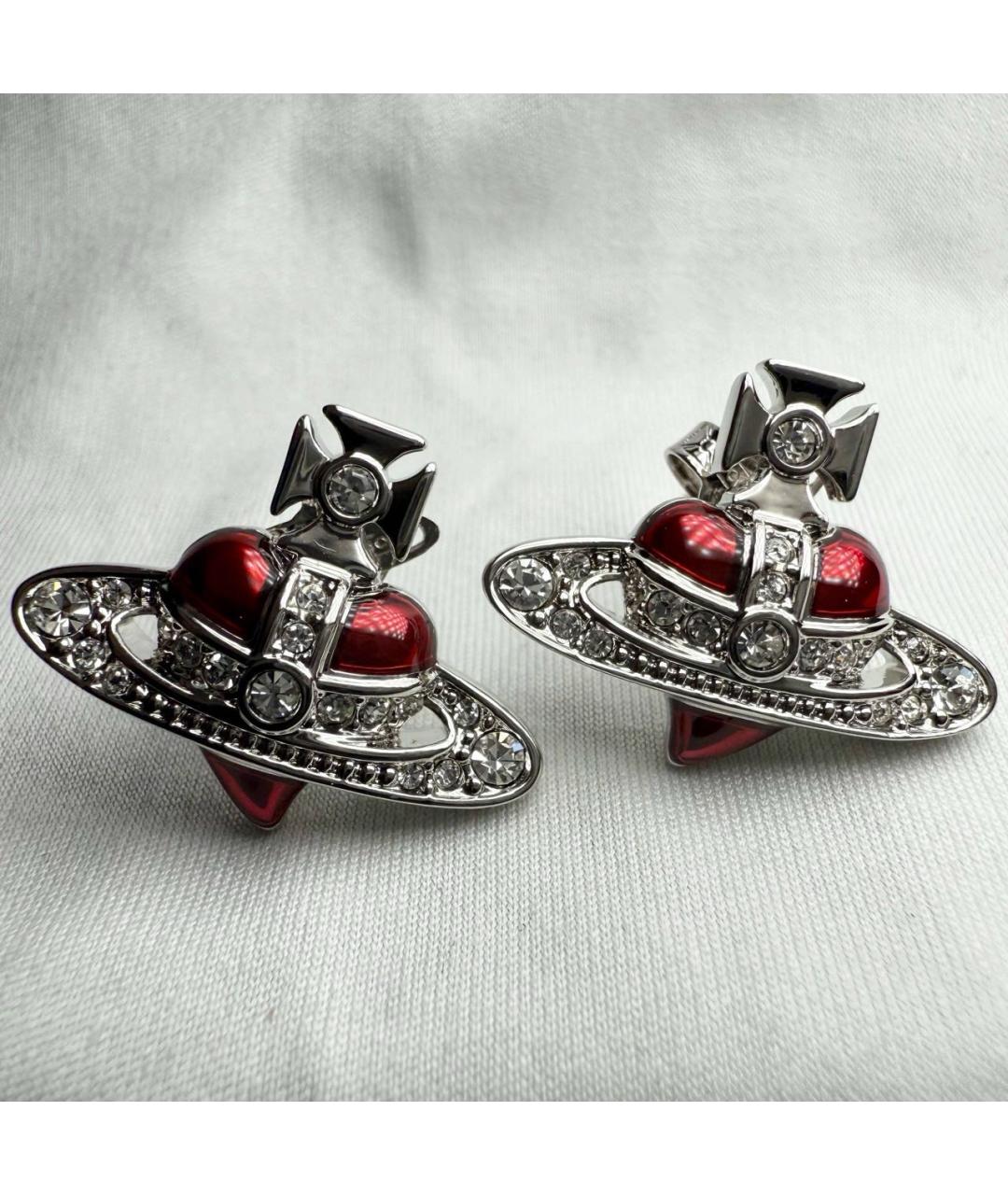 VIVIENNE WESTWOOD Красные латунные серьги, фото 4