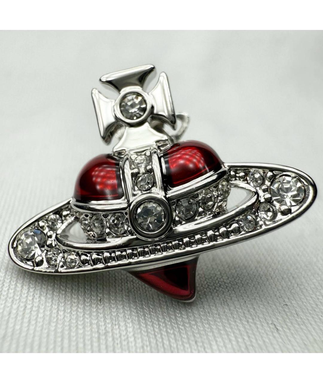 VIVIENNE WESTWOOD Красные латунные серьги, фото 3