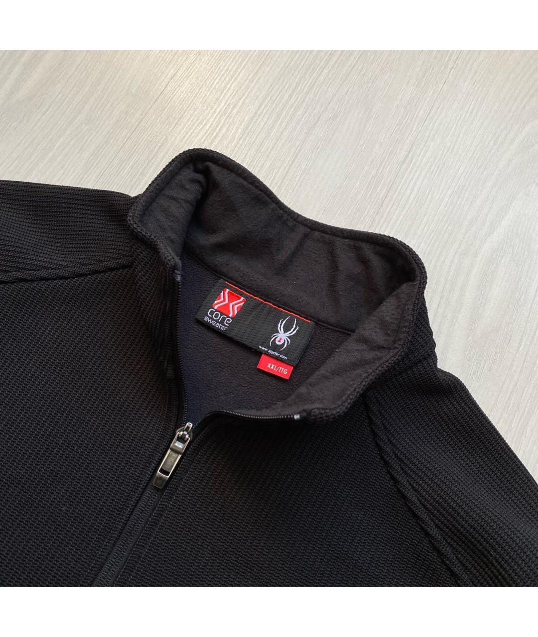 SPYDER Черная полиэстеровая спортивная куртка, фото 3