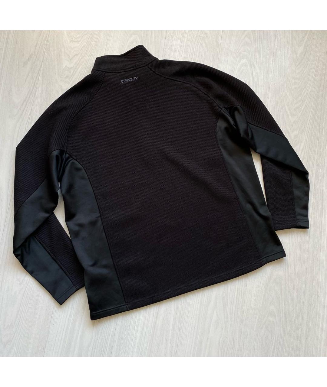 SPYDER Черная полиэстеровая спортивная куртка, фото 5