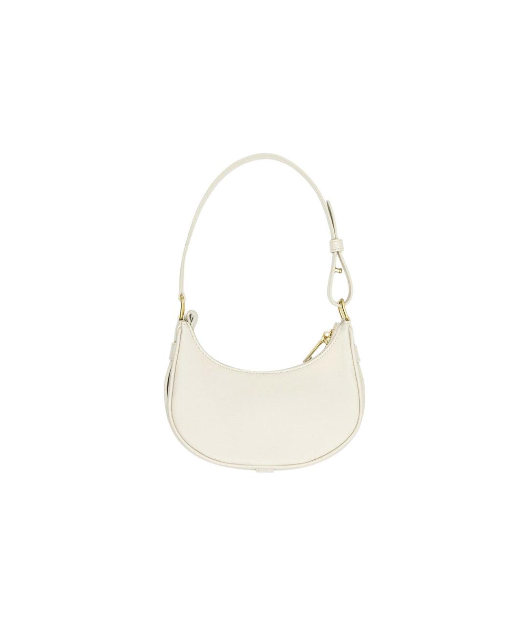 CELINE Белая кожаная сумка через плечо, фото 2