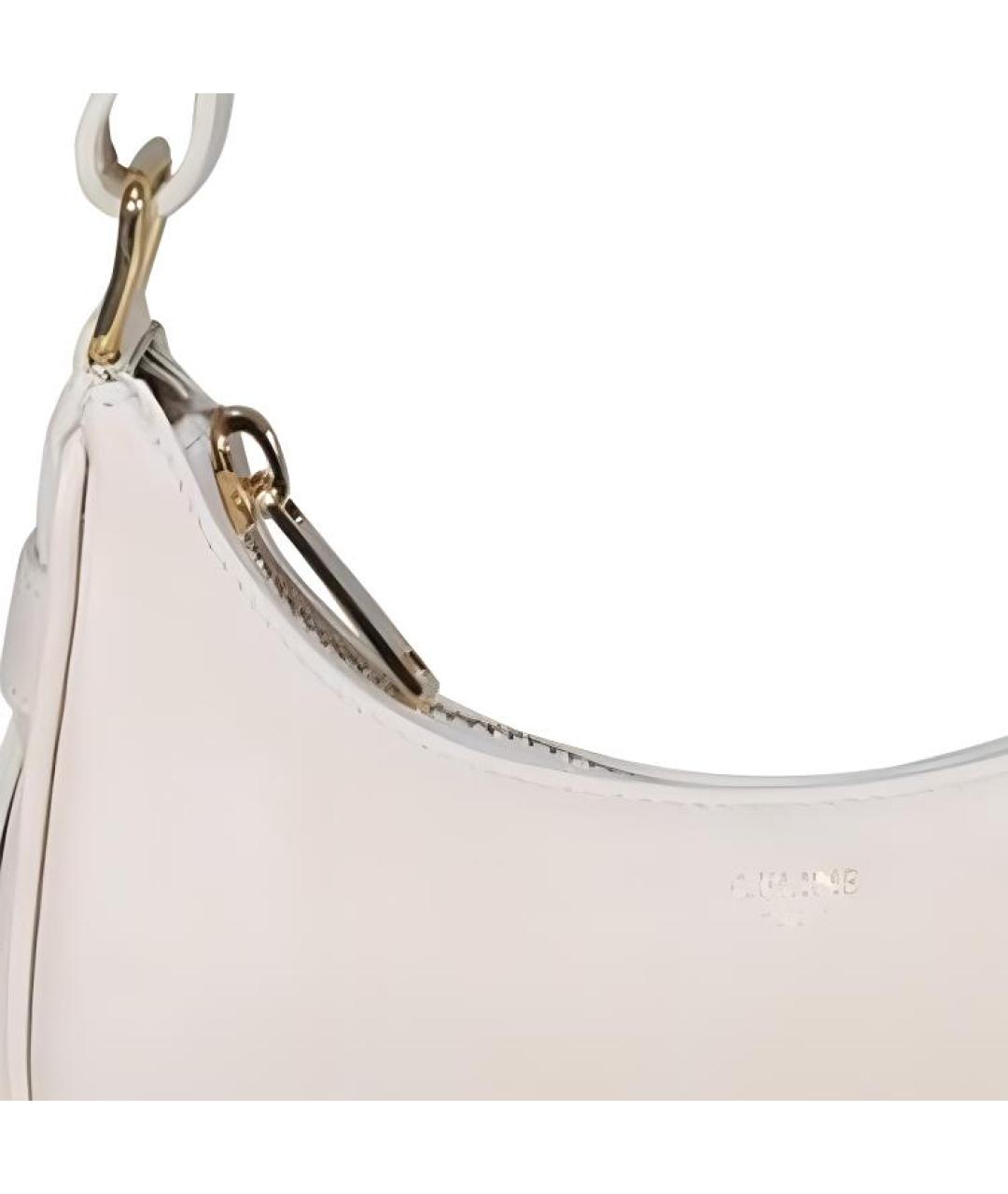 CELINE Белая кожаная сумка через плечо, фото 3