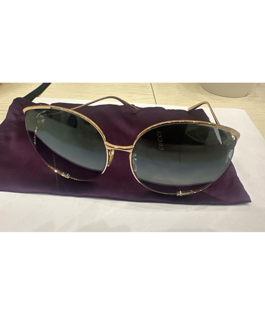 GUCCI Мульти металлические солнцезащитные очки, фото 2